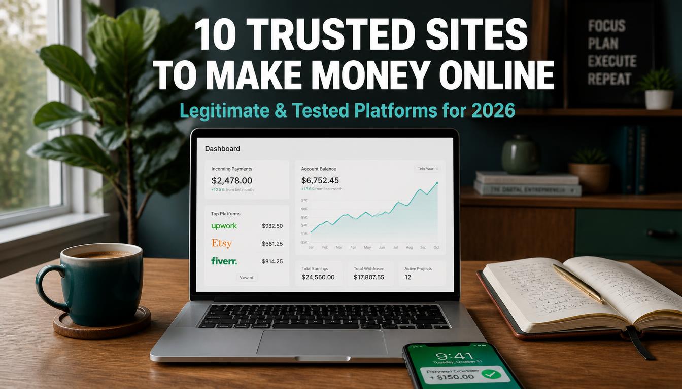 10 trusted sites to make money online