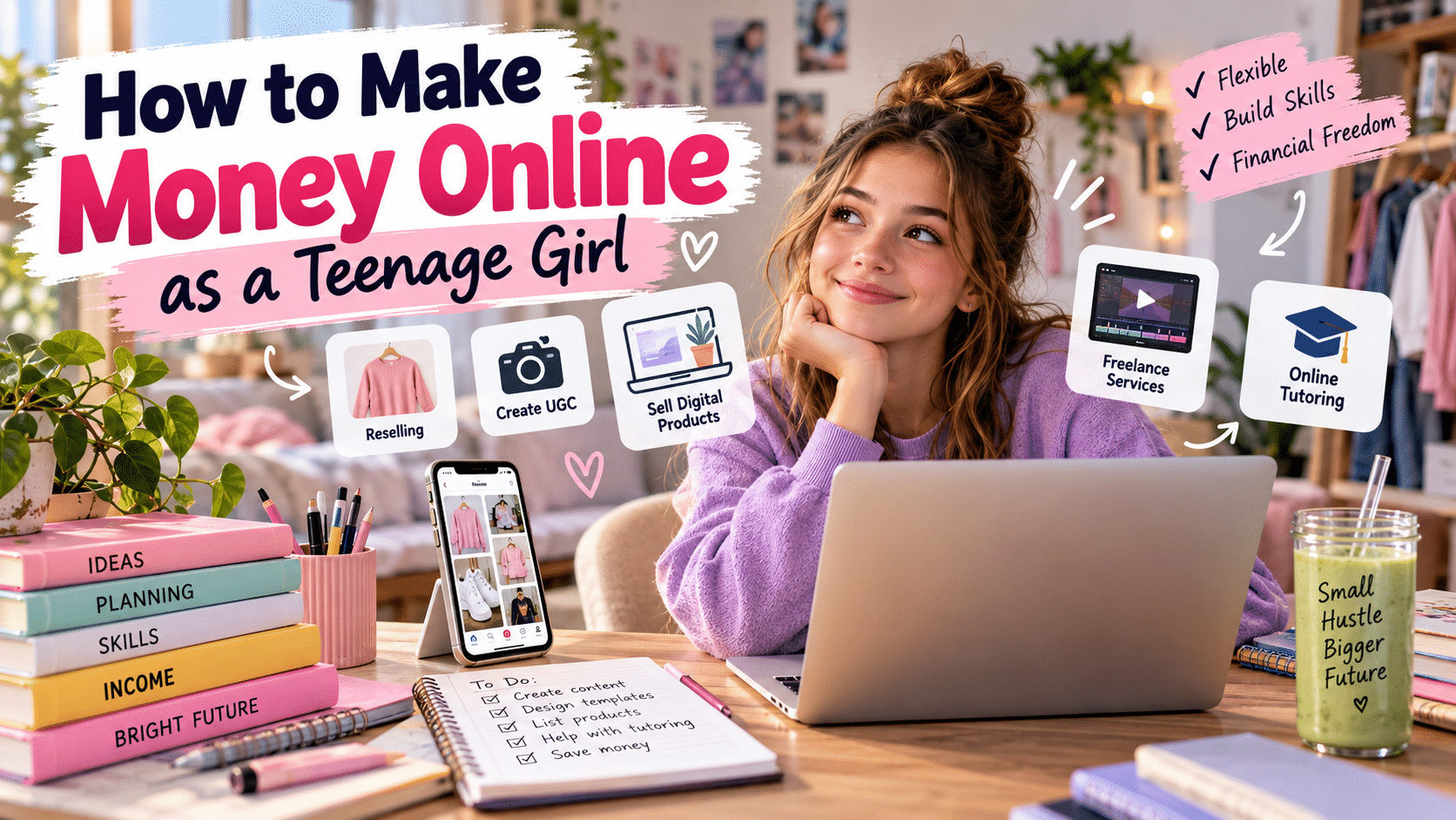 How to Make Money as a Teenage Girl Online: Ultimate Guide